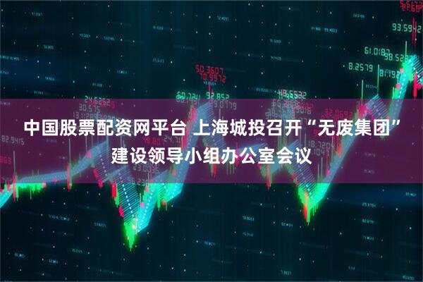 中国股票配资网平台 上海城投召开“无废集团”建设领导小组办公室会议